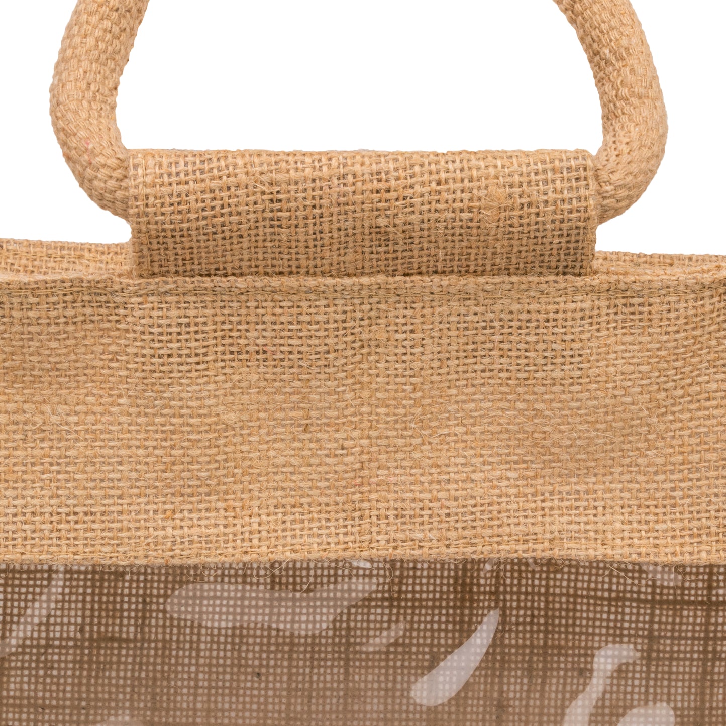 Window Jute Bag With Zip | Natural | 12x10x5 Inch (Free Delivery)