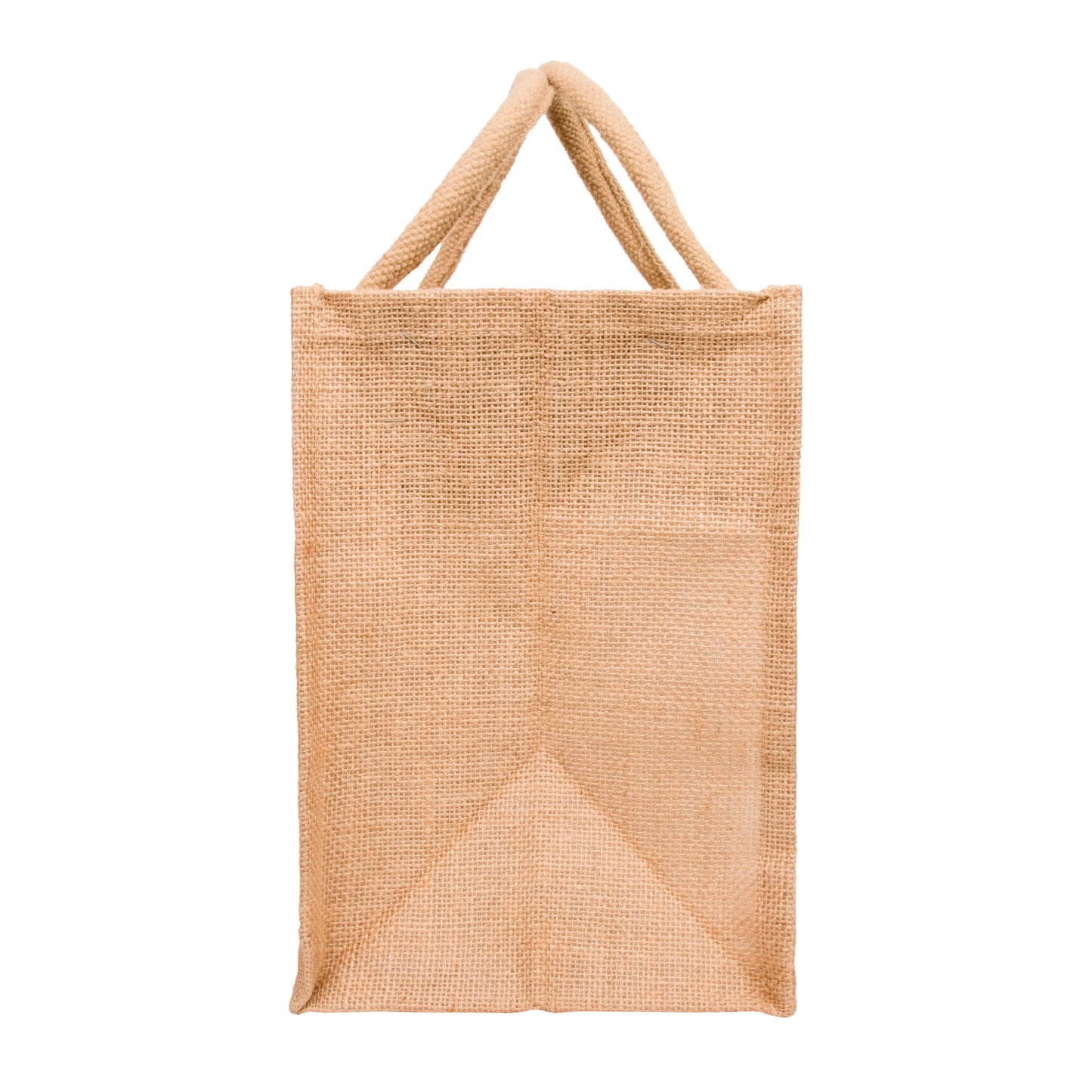 Window Jute Bag With Zip | Natural | 11x11x8 Inch (Free Delivery)