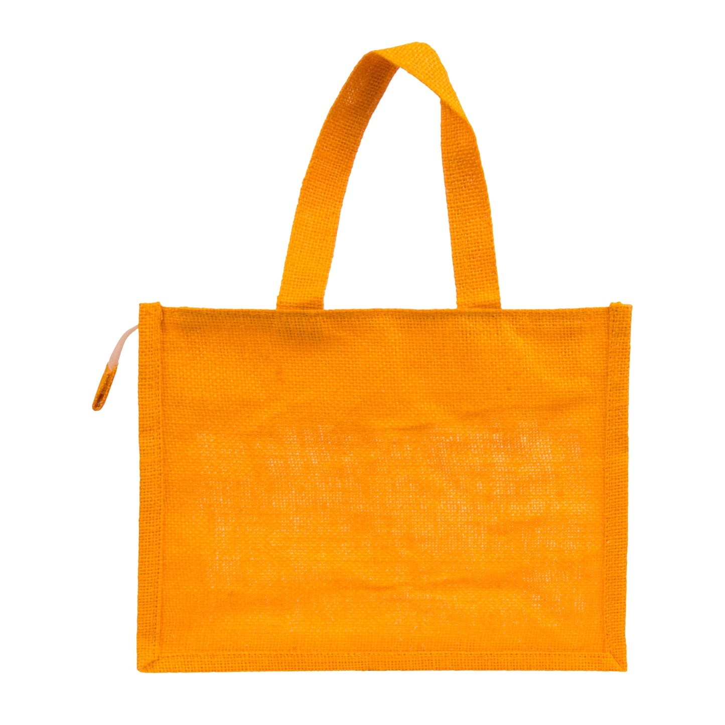 Window Jute Bag With Zip | Mustard | 12x10x5 Inch (Free Delivery)