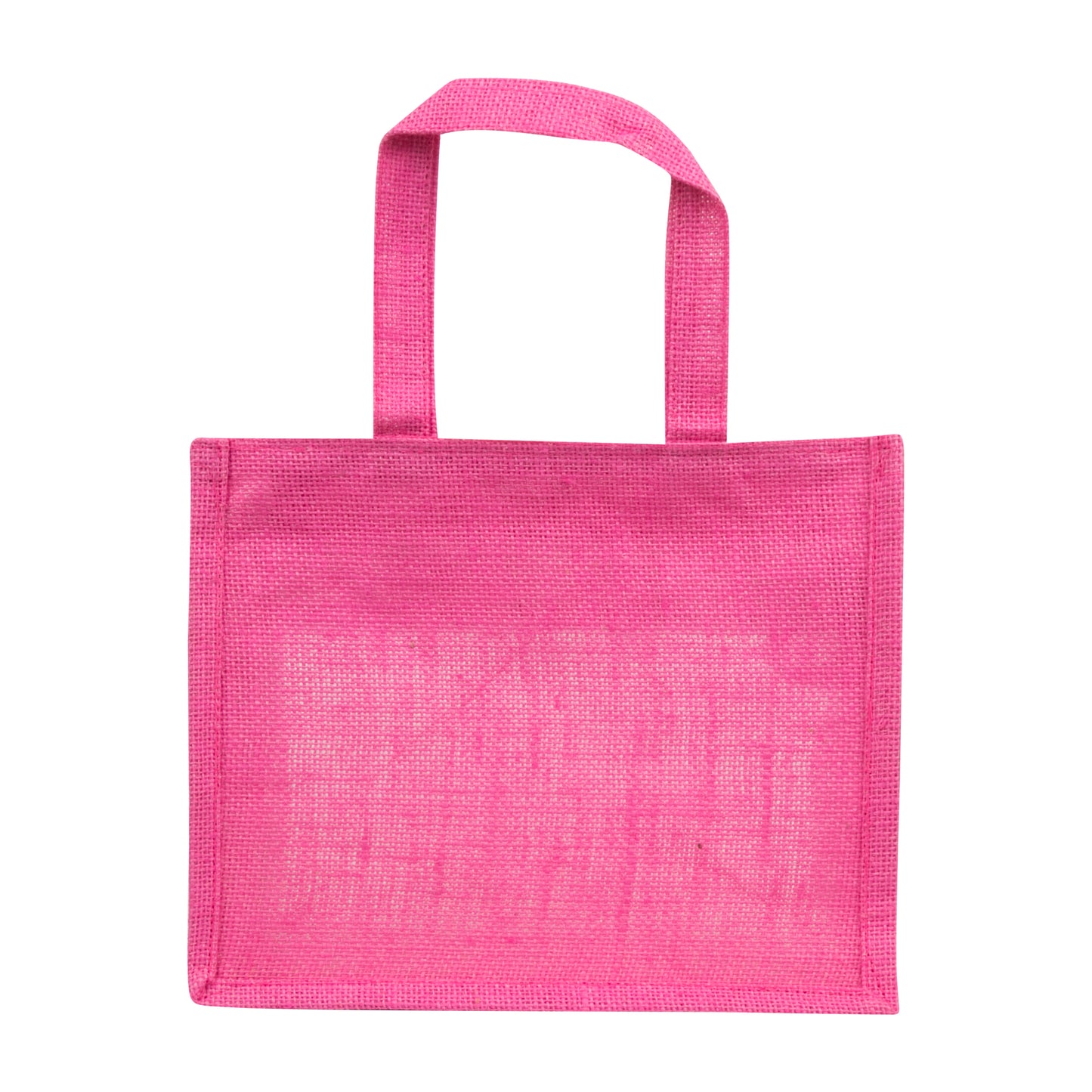 Window Jute Bag With Zip | Pink | 12x10x5 Inch (Free Delivery)