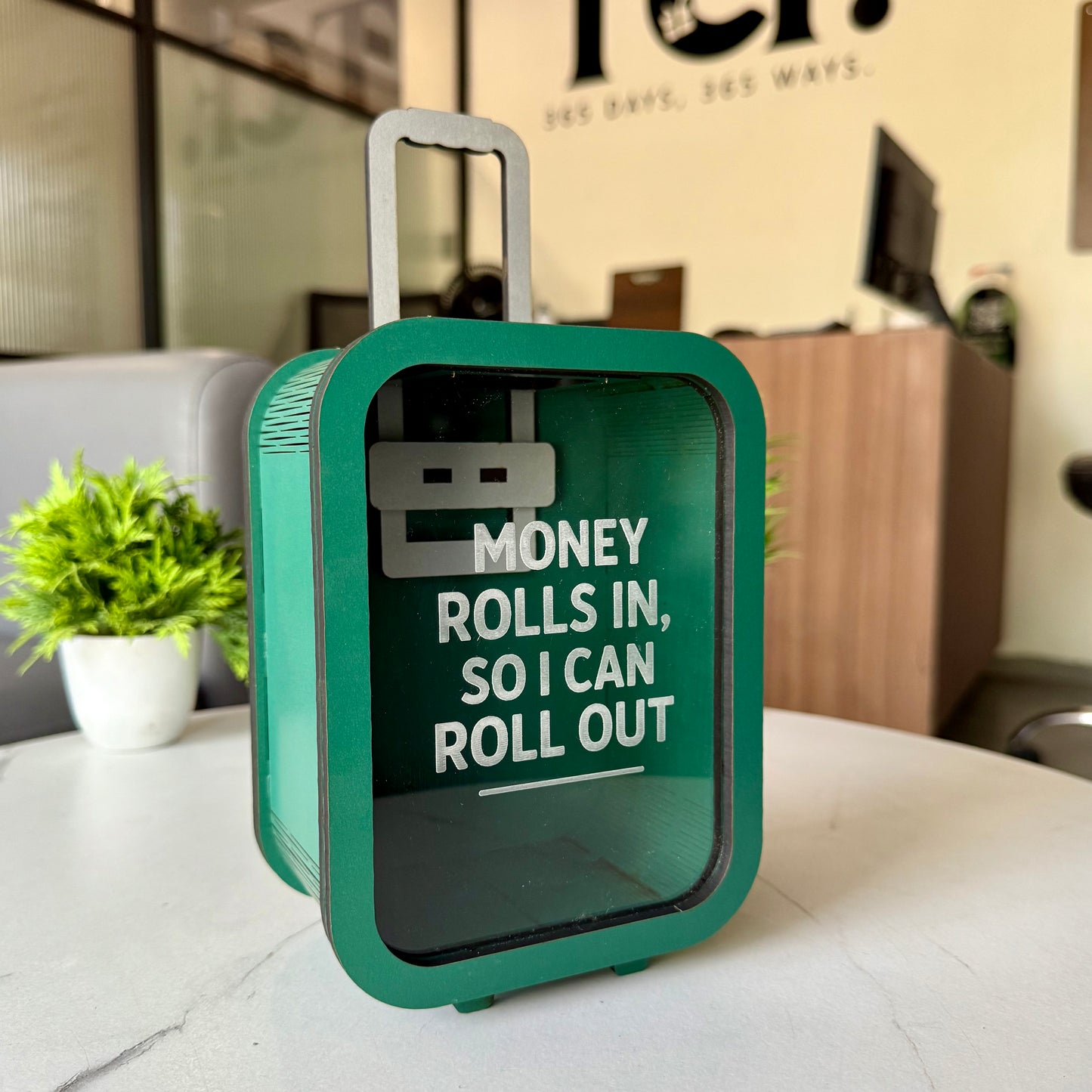 Rolling Piggy Bank – Save Smart, Travel Far