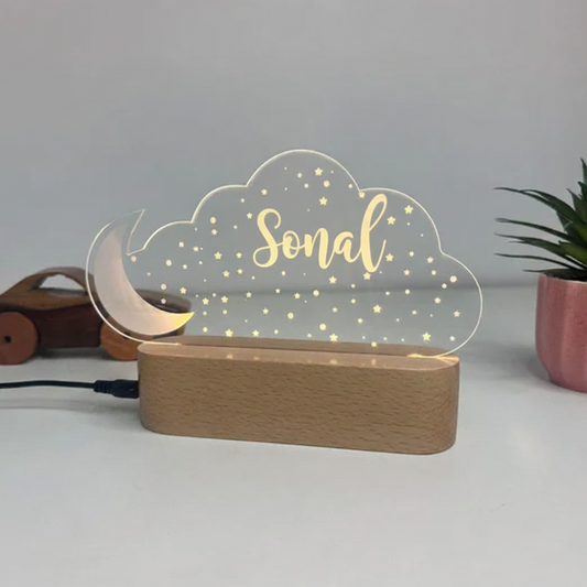 Personalized Wooden Name Lamp