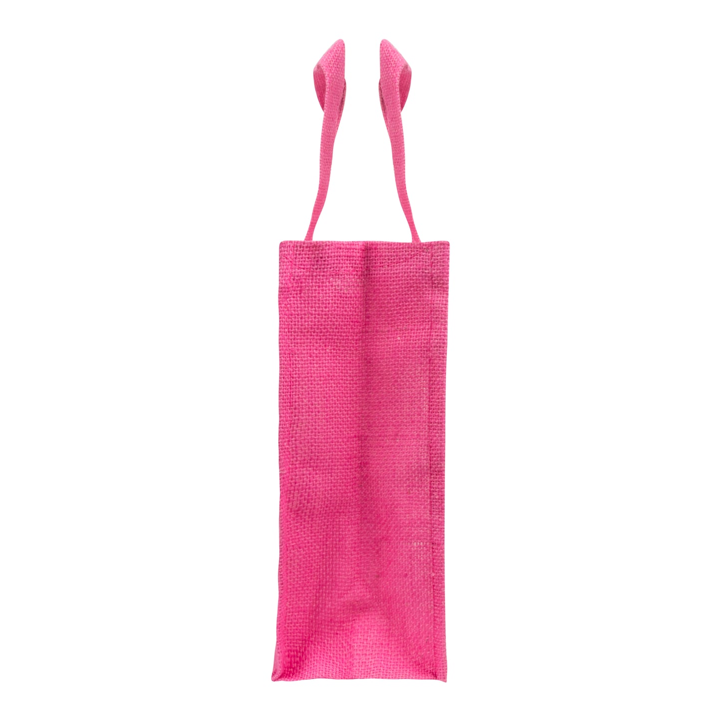 Window Jute Bag With Zip | Pink | 14x12x5 Inch (Free Delivery)