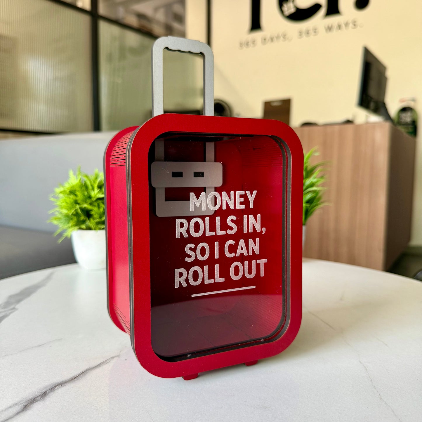 Rolling Piggy Bank – Save Smart, Travel Far
