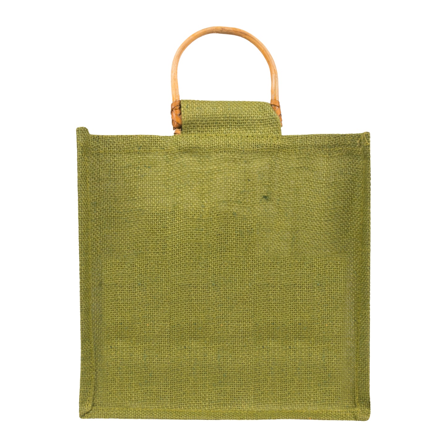 Window Jute Bag Without Zip | Olive Green | 10x10x5 Inch (Free Delivery)