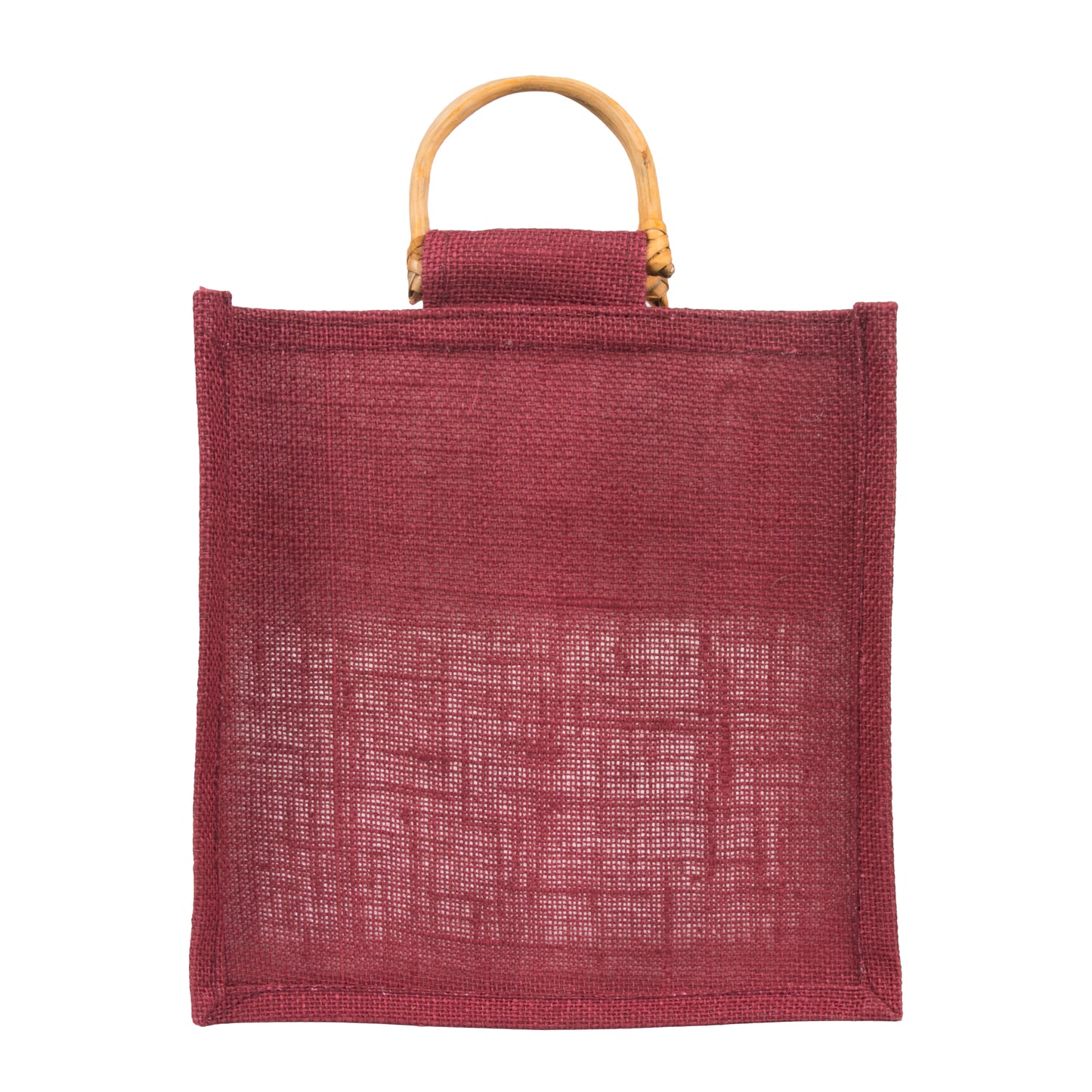 Window Jute Bag Without Zip | Maroon | 10x10x5 Inch (Free Delivery)