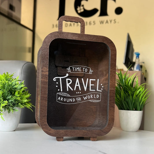 Time to Travel Savings Box – ₹50,000 Goal | Break to Open | 2 Colors