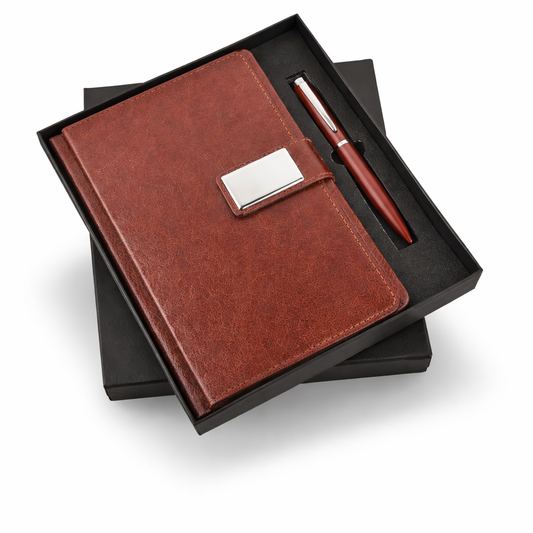 SR-145 / SR-146 Mars Premium A5 Diary & Metal Pen Corporate Gift Set