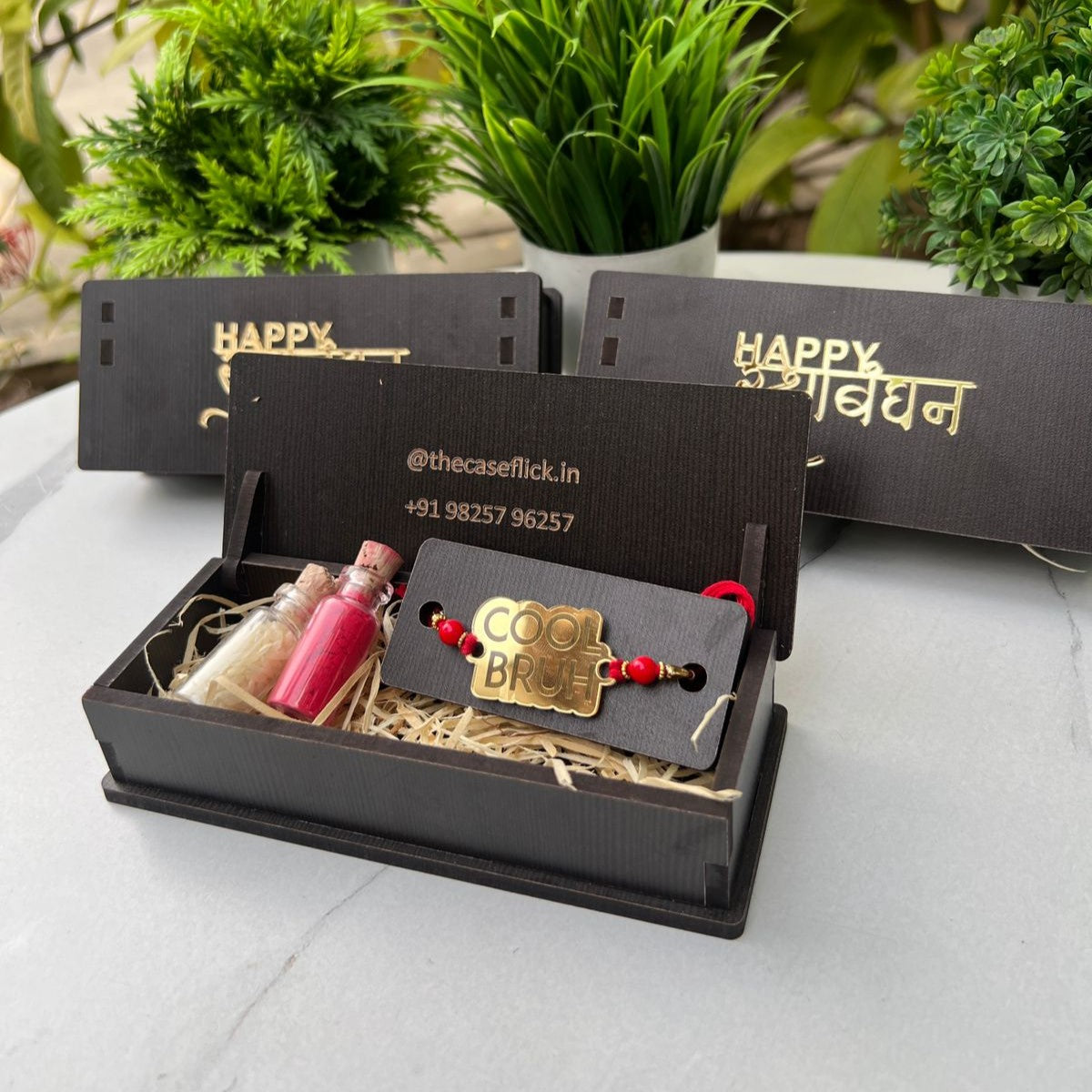 Cool Bruh Rakhi Gift Box with Roli Chawal – by The Case Flick