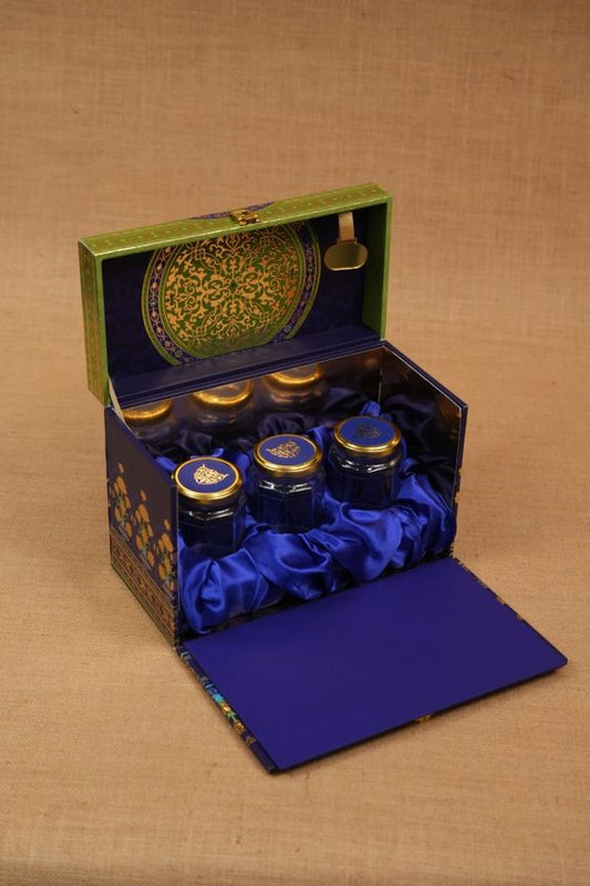 Khulja Sim Sim Diwali Hamper Box – 3 Jar Elegant Gifting Case