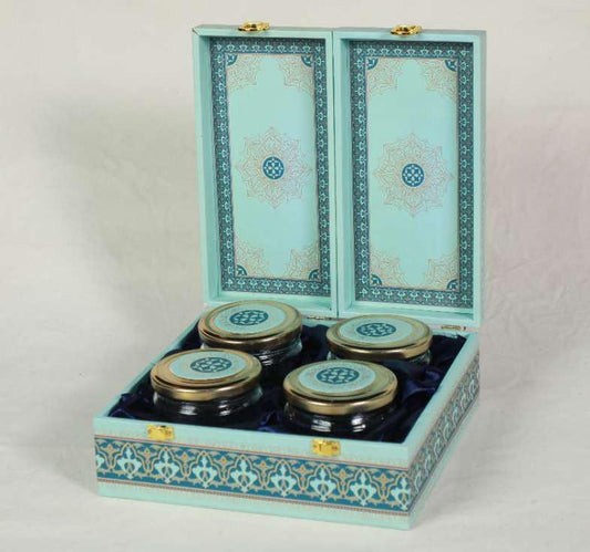 Dumbledore – Premium Dual-Lid MDF Gift Box with 4 Salsa Jars