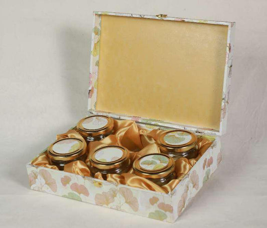 Pastel Leaf Regular 6-Jar Gift Hamper