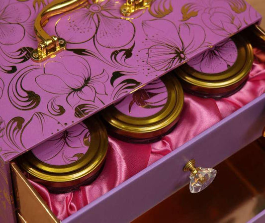 Lovely Lavender – Elegant MDF Gift Hamper Box with Jars & Cavity