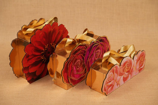 Guldasta Floral Diwali Hamper Box – 3 Salsa Jars