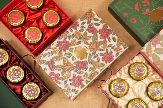 Gulistan Floral Diwali Hamper Box – Multiple Jar Options
