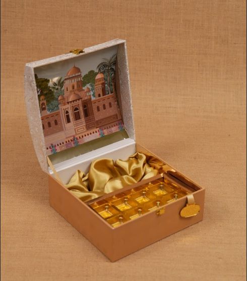 Daawat-e-Khas Curved Lid Diwali Hamper Box – 2 Salsa Jars with Cavity