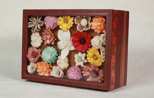 Darbar-e-Khass Floral Lid Diwali Hamper Box – Multiple Jar Options