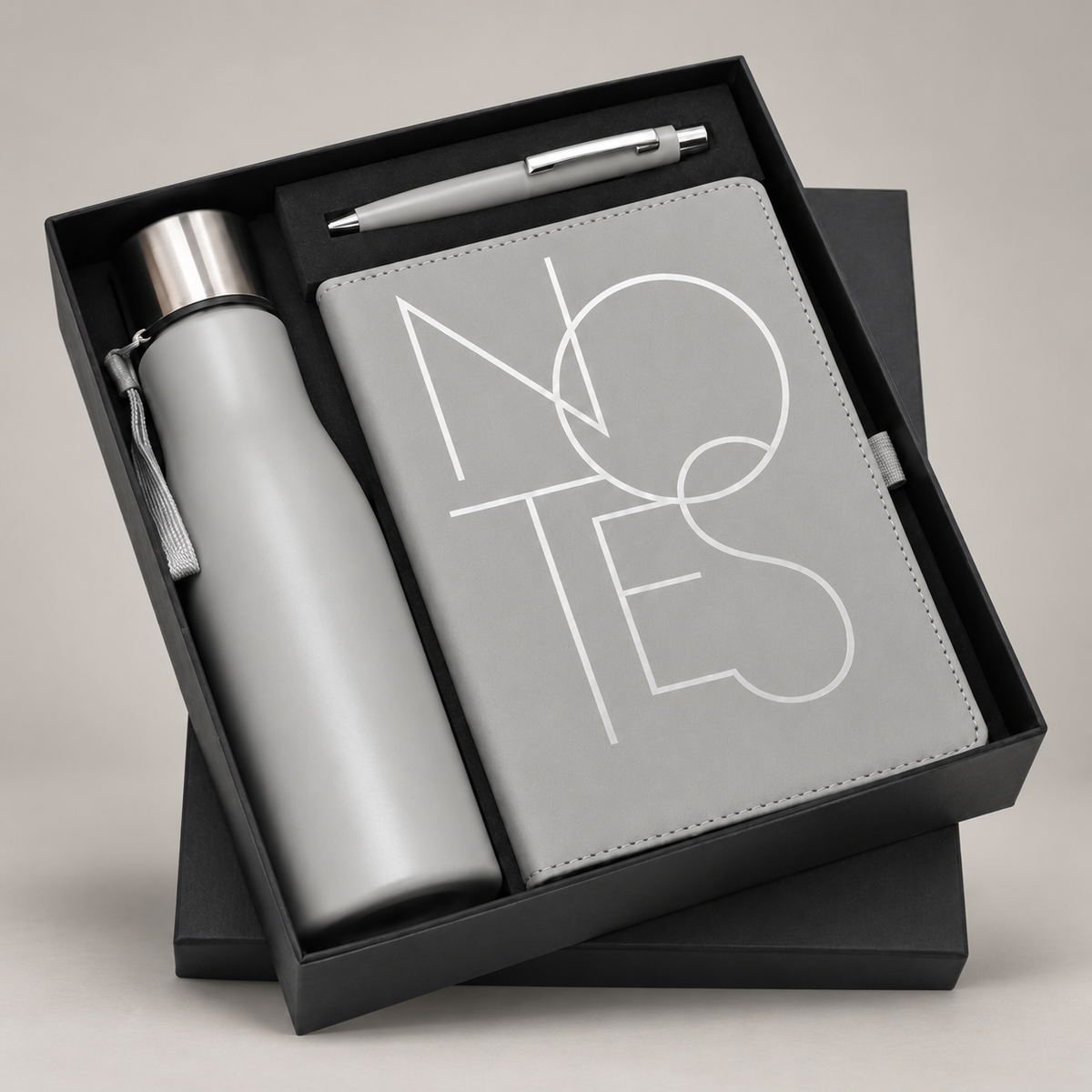 Corporate gift set 385: Steel Bottle, Diary, Pen