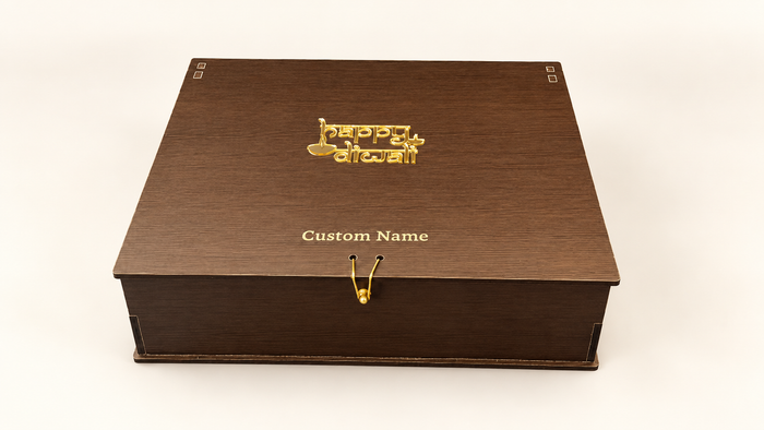Horizontal Prelam MDF Diwali Box + 6 Glass Jars (100gm) — PDF product view 1