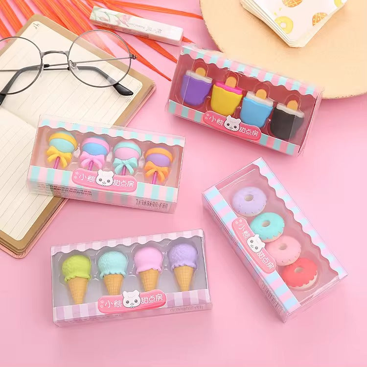 Kawaii 3D Erasers