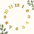 Golden Acrylic Cutting Numbers for Resin Art Clock