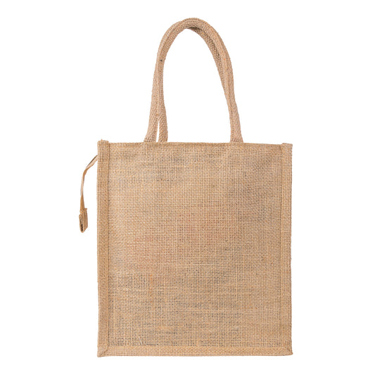 Jute Bag With Zip  - 10x11 Inch