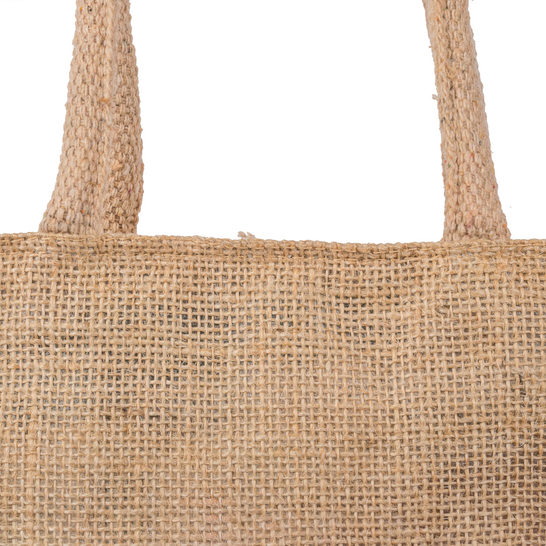 Jute Bag With Zip  - 10x11 Inch