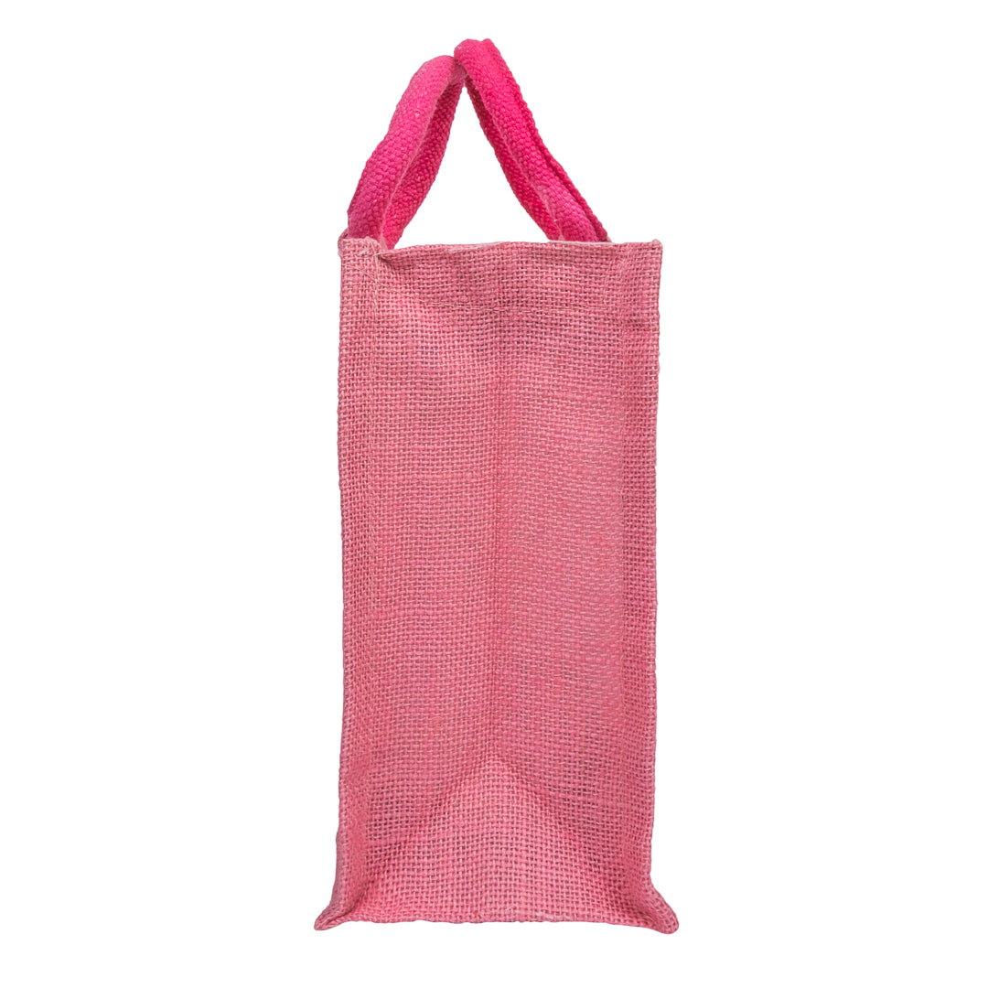 Window Jute Bag With Zip  - 12x10 Inch