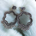 Jhumka Earring Bezels Silver For Resin Art (227)