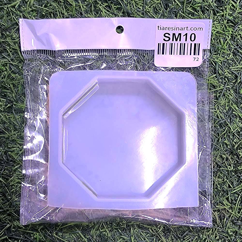 Coaster Hexadon 4inch 20mm Depth Silicon Mould (SM010)