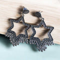 Jhumka Earring Bezels Silver For Resin Art (228)