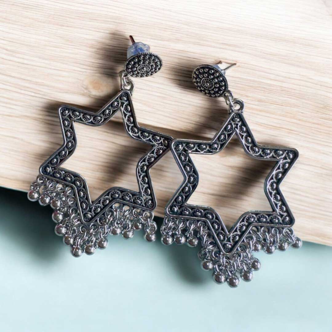 Jhumka Earring Bezels Silver For Resin Art (228)
