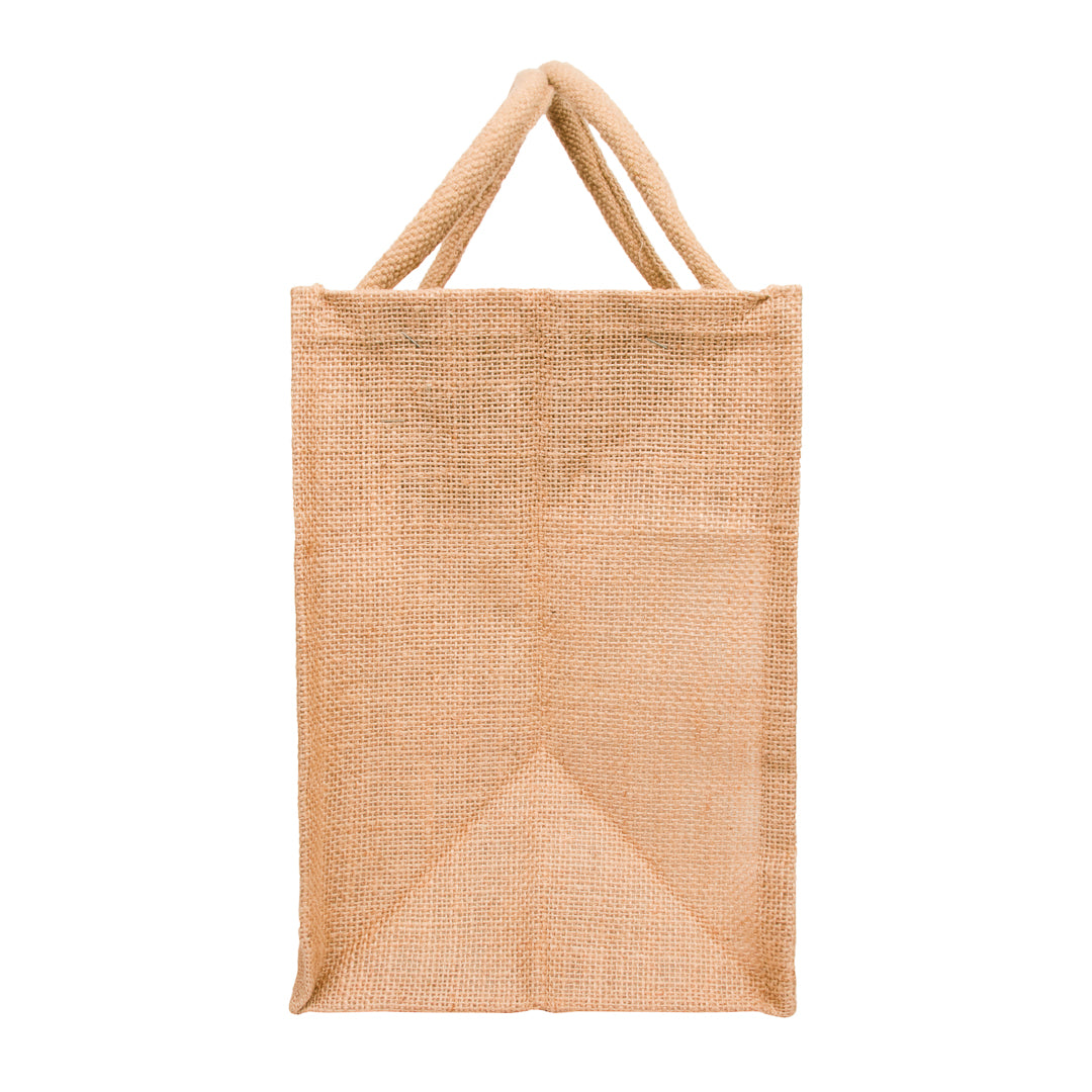 Window Jute Bag With Zip  - 11x11 Inch