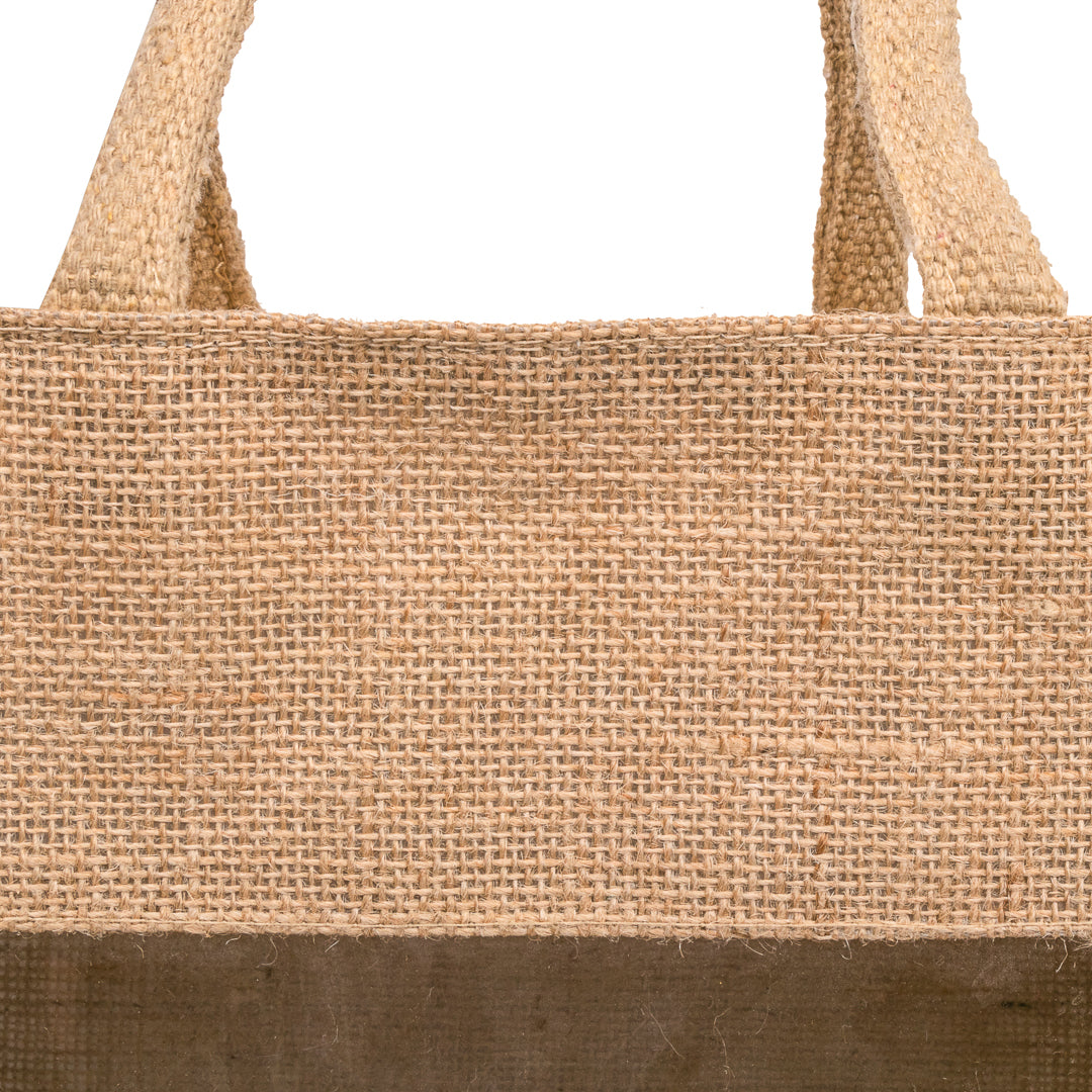 Window Jute Bag With Zip  - 11x11 Inch