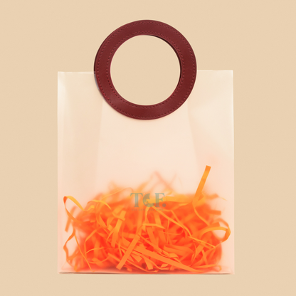 Stylish Frosted Tote Bag - Multiple Sizes