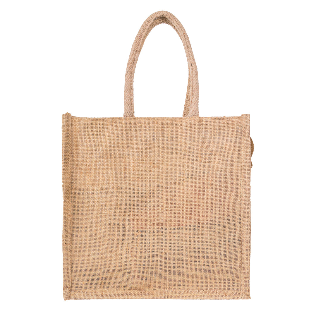 Jute Bag With Zip  - 12x12 Inch