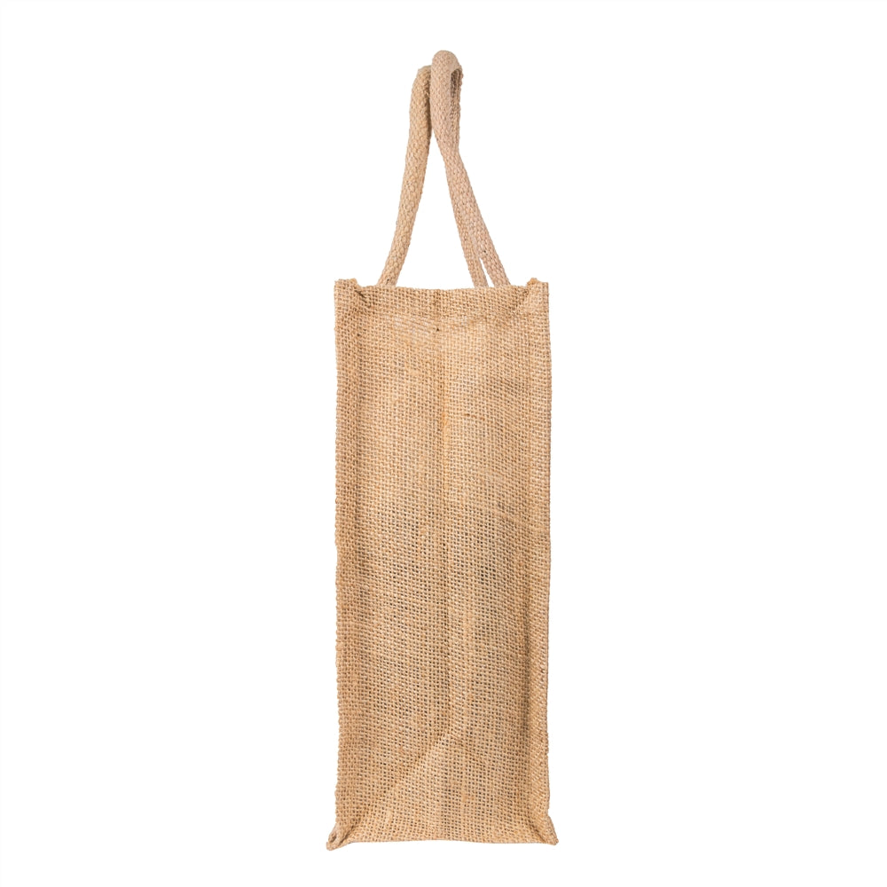 12x12x5 inch Natural Jute Bag – With Zip