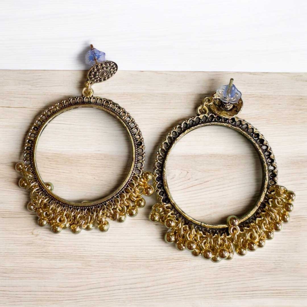 Jhumka Earring Bezels Golden For Resin Art (207)