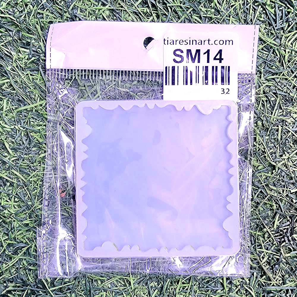 Square Agate Zigzag 3Inch Silicon Mould (SM014)