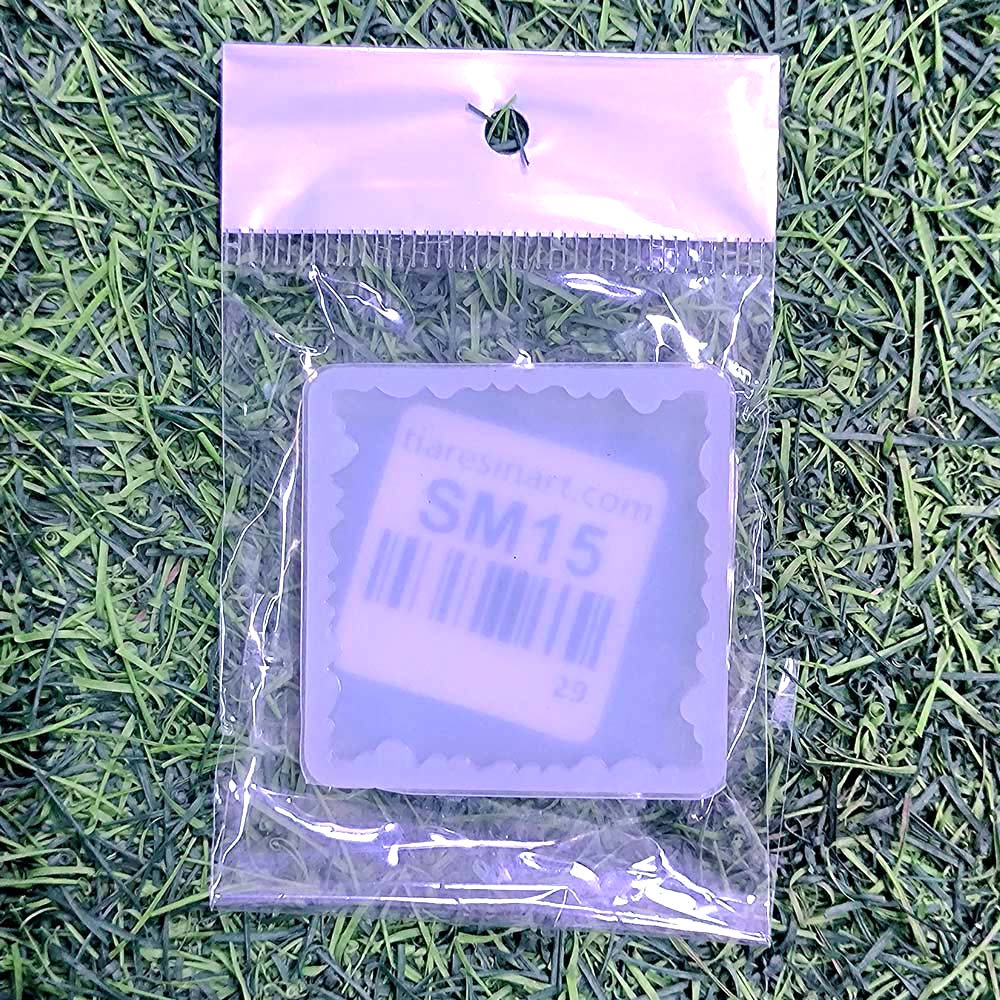 Square Agate Zigzag 2Inch Silicon Mould (SM015)