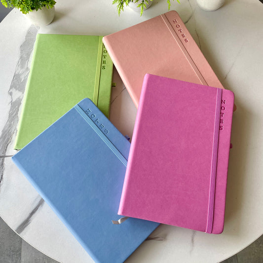 Hardbound Pastel Diary With Elastic