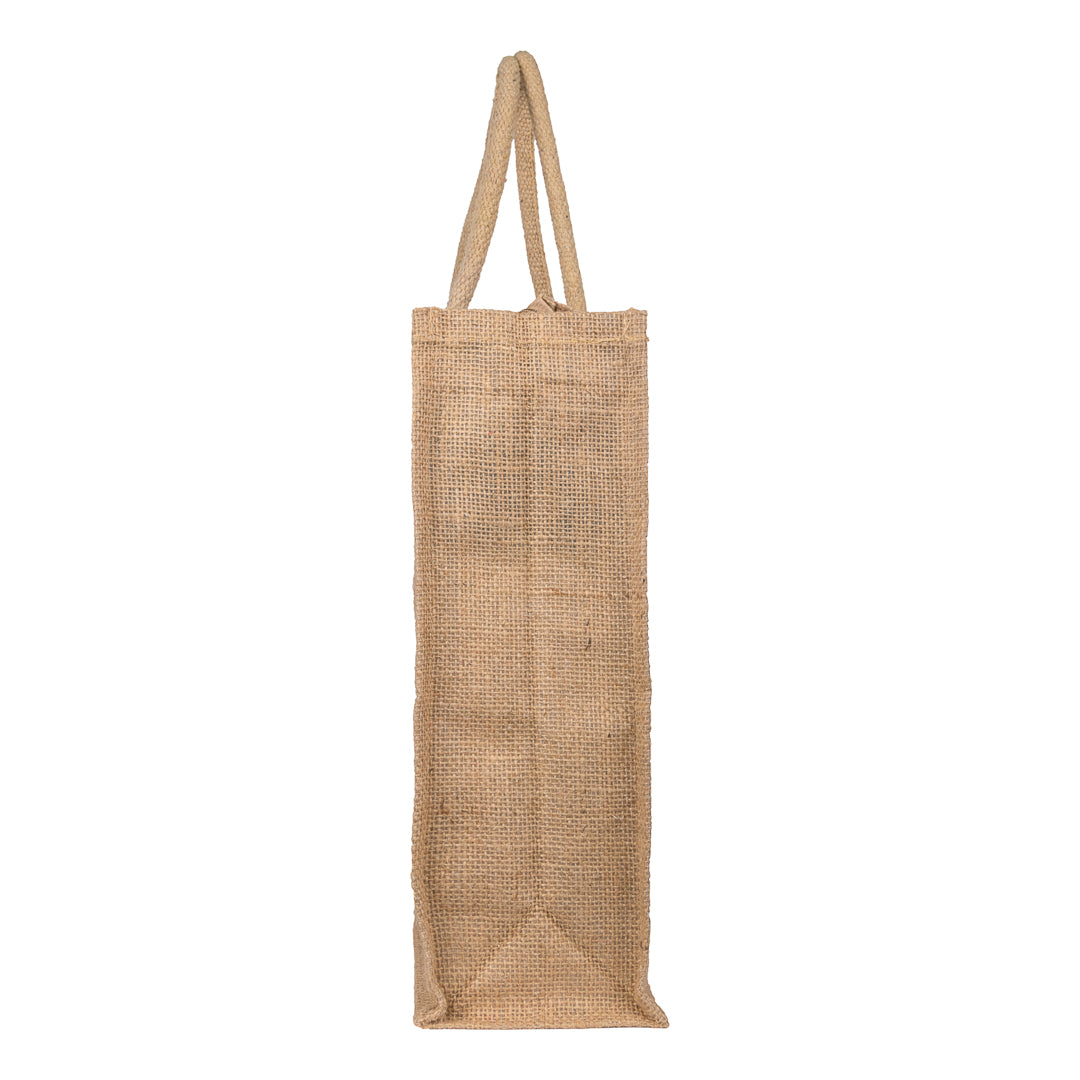 Jute Bag With Zip  - 16x14 Inch