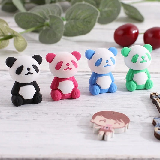 3D Panda Eraser (Pack Of 4)