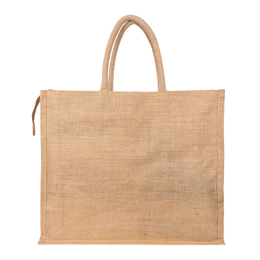 Jute Bag With Zip  - 18x16 Inch