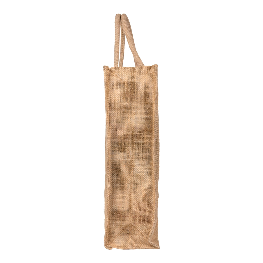 18x16x5 inch Natural Jute Bag – With Zip