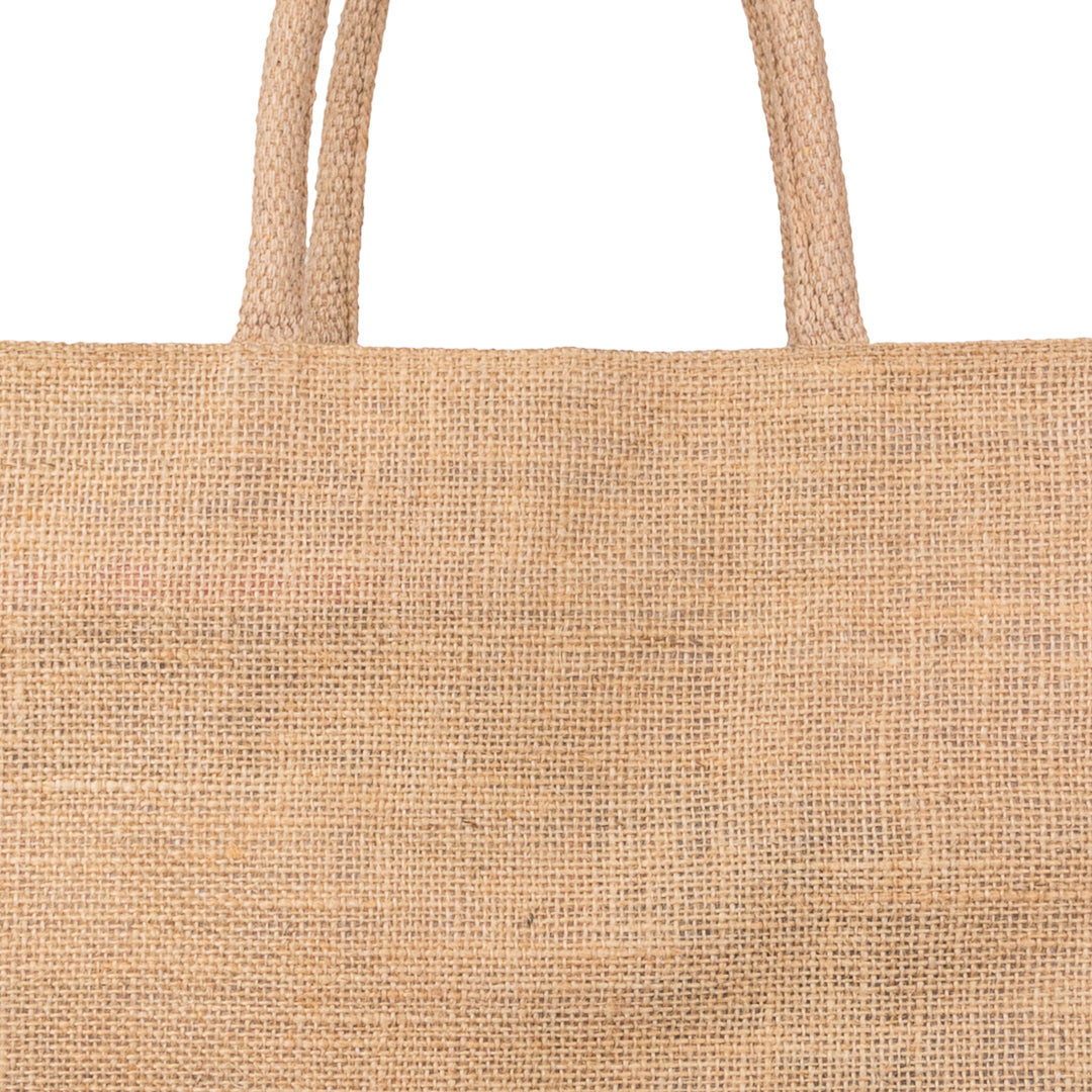 Jute Bag With Zip  - 18x16 Inch