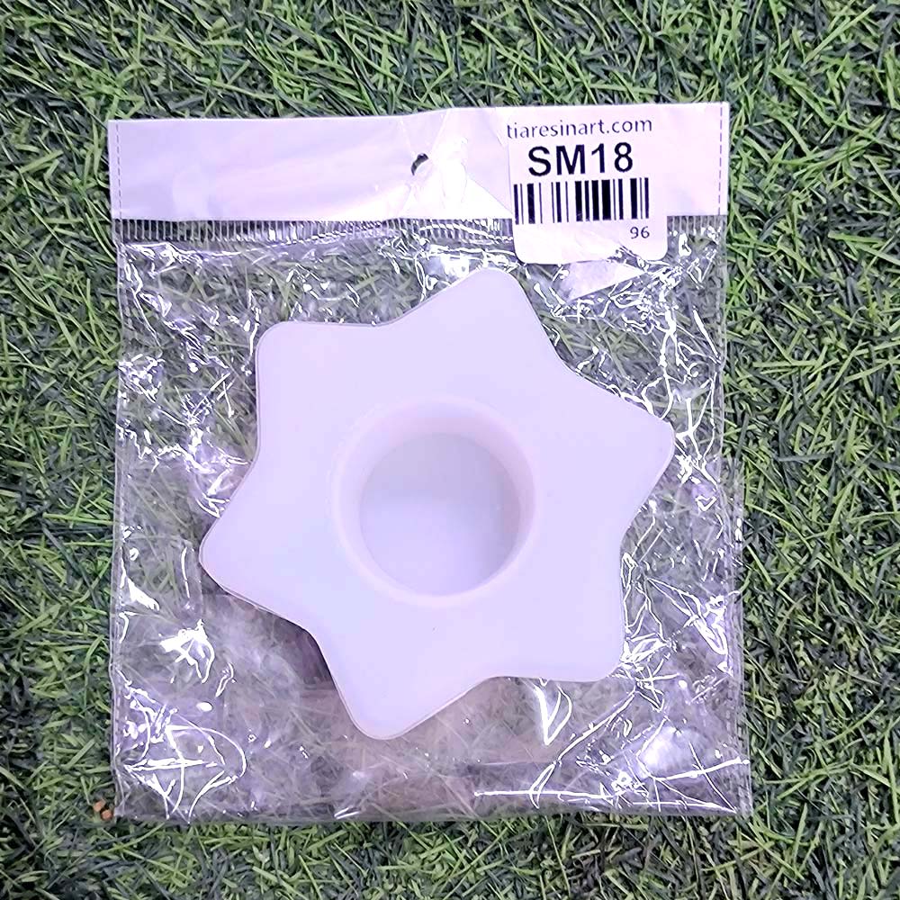 Holder Star Lotus for T-Light Silicon Mould (SM018)