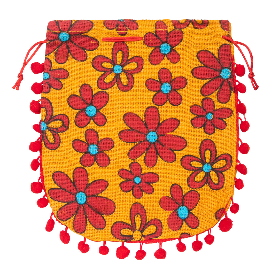 Pom Pom Pouch - 9x10 Inch