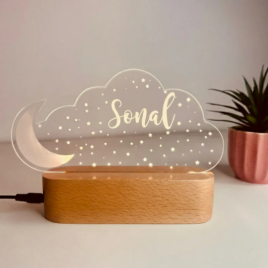 Personalized Wooden Name Lamp