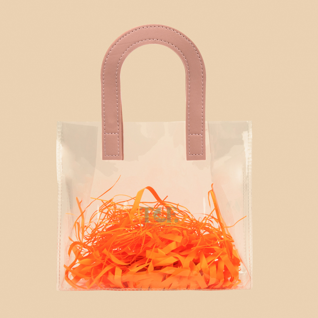 Stylish Clear Tote Bag - U Shaped Handle